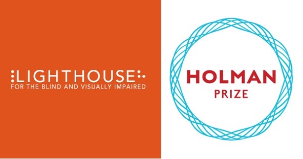 LightHouse for the Blind and Visually Impaired and HolmanPrize logo